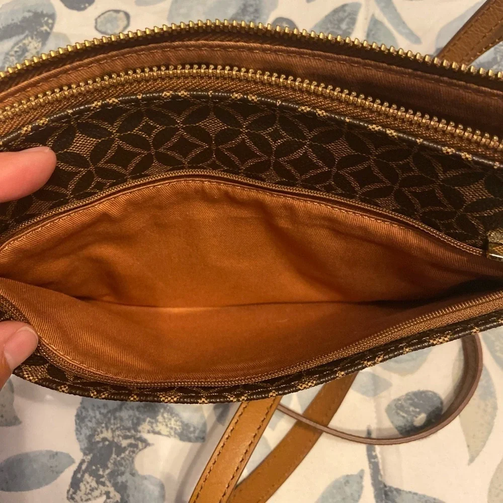 Women’s Fossil Sydney Shoulder Bag Brown Leather Crossbody